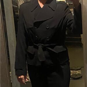 Black Double-Breasted Jacket